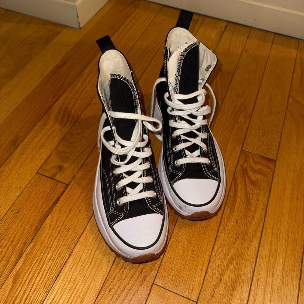 Converse Black and White High-Top Sneakers